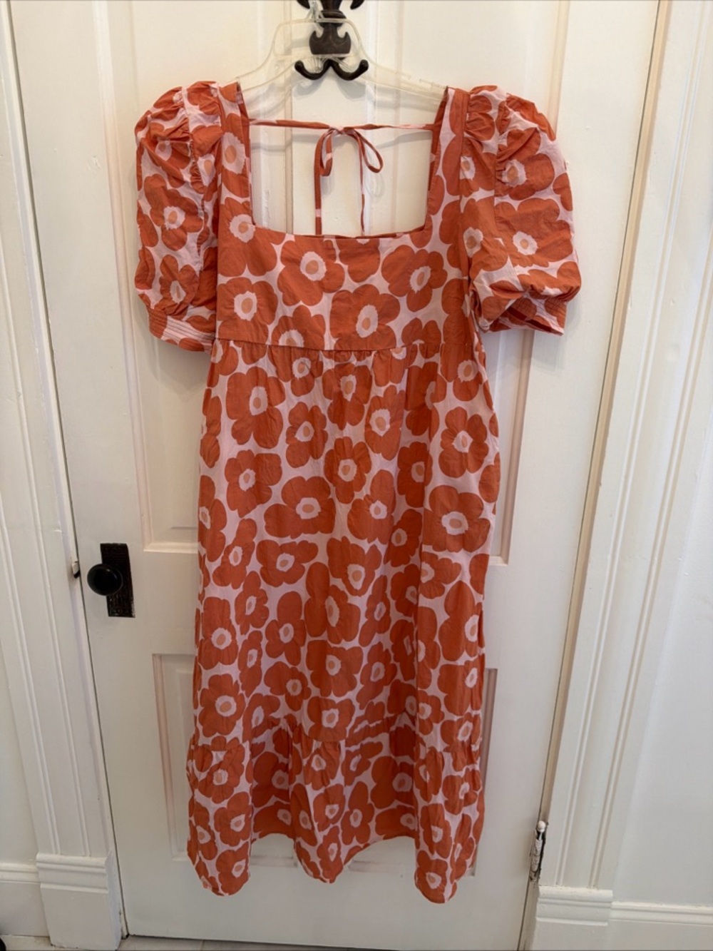 Jacquie The Label Floral Maxi Dress Size Medium Coral & Pink - Picture 2 of 7